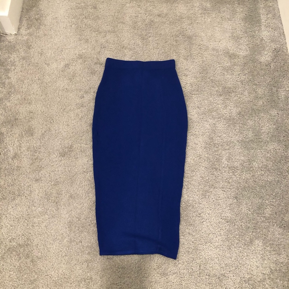 Hera collection Blue pencil skirt size small